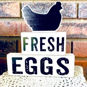 *Fresh Eggs Stacking Blocks 3 Pc Set